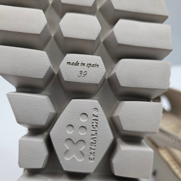 Pedro Garcia Reme Sandal Womens EU 39 Metallic Gold Leather Slingback Platform - Picture 13 of 14